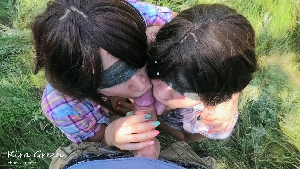 Açık havada cumshot derleme, oral seks, dilde cumshot