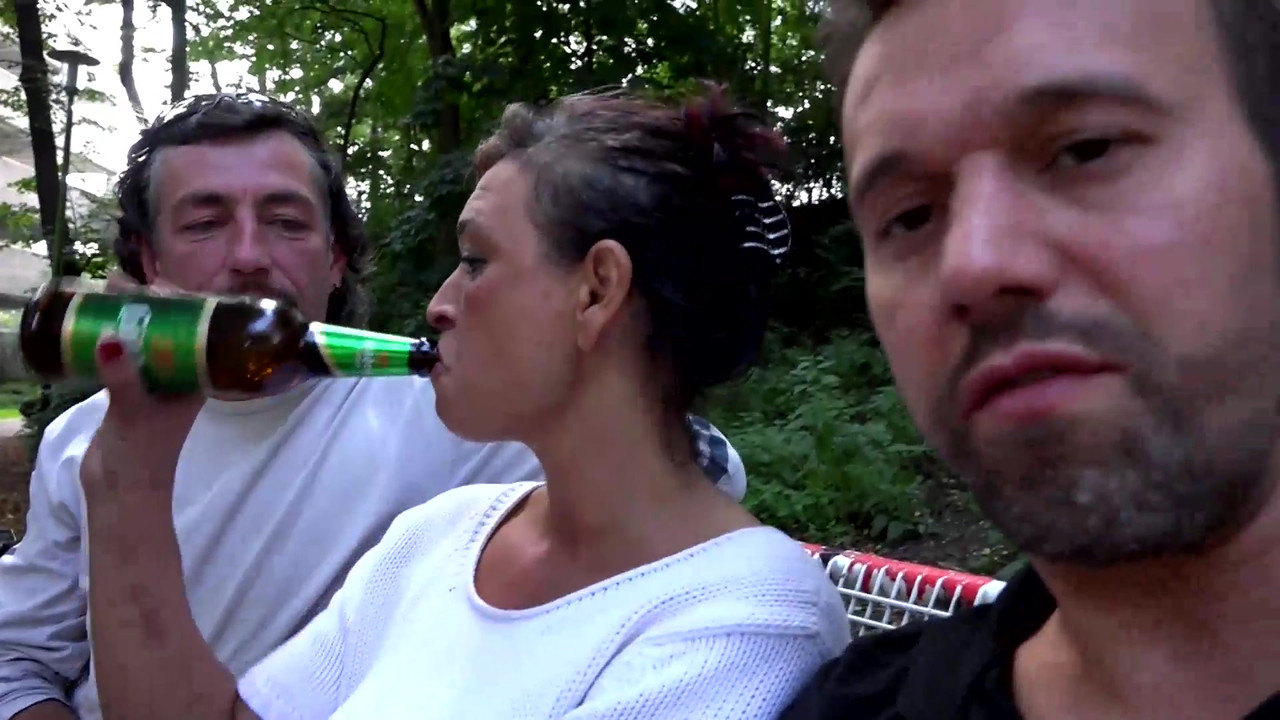 Strange Woman Pees in the Forest and Blows Two Strangers and Then Just Wants to Fuck