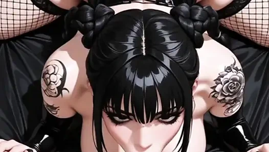 Hentai anime - gotica culona quiere verga