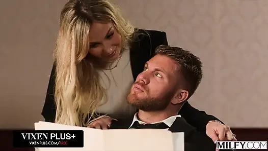 MILFY Cock-Hungry Blonde MILF Katalina Kyle Seduces Her Lawyer, She Takes It In The Ass!