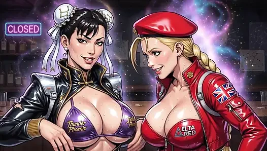 Chun Li et Cammy, décolleté torride