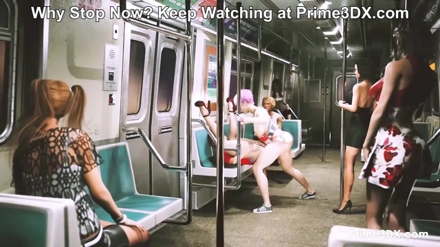 Futa chick birkaç durak sonra boşalıyor! Prime3DX'te animasyon