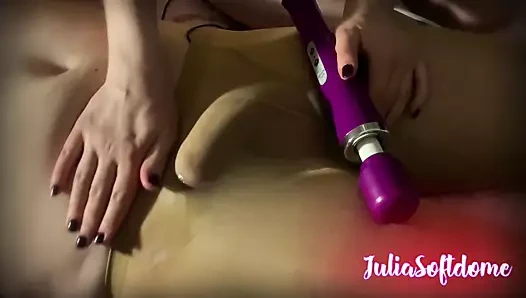 Sissigazm eğitimi. Sahibe dokunmadan boşalıyor