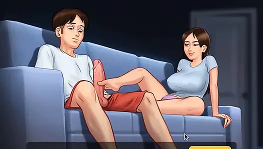 Yaz mevsimi efsanesi: üvey kız kardeş üvey babasını porno izlerken yakaladı ep 106