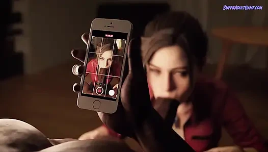 Ada Wong açık havada üçlü seks ve memeyle muamele - 3 boyutlu animasyon