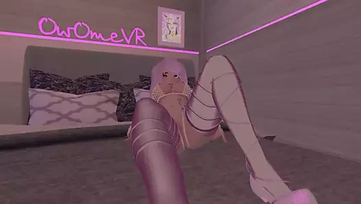 iffetsiz catgirl vibratör kızdırmak 2 squirming ve inilti