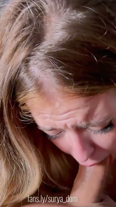 Hot blonde stepsister loves to make deep throat and be degraded | Clip 3