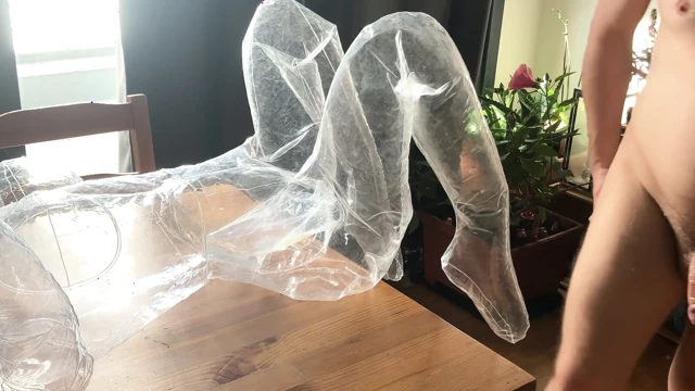 Real Male Moaning Orgasm Compilation - Cumming Hard in Transparent & Regular Sex Dolls (With & Without Condom)