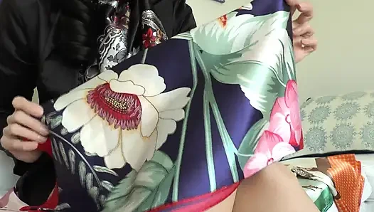 Paskalyada saten atkımın üzerine boşalabilirsiniz, Lady Victoria Valente