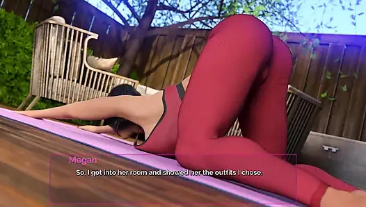 Kapa çeneni ve dans: seksi ev sahibi arka bahçede kiracısıyla yoga yapıyor bölüm 52