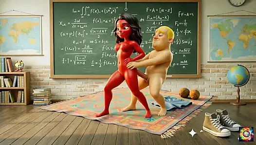 Tutkulu öğretmen romantizmi - ai hentai asmr