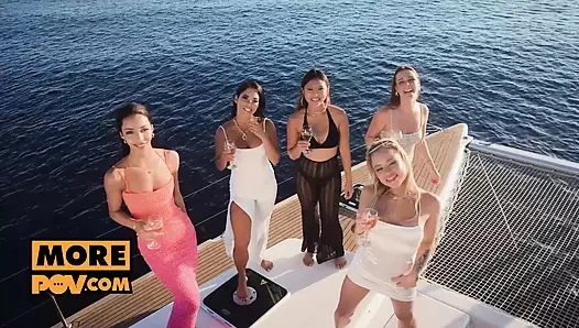 Awesome Bachelorette Foursome with Alexa Flexy, Lia Lin and May Thai