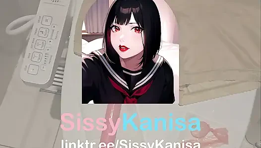 Sissy Kanisa Cum and Play Her Ass Hole in Public Toilet