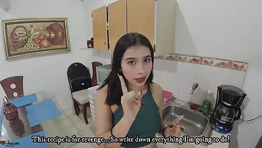 Benim azgın üvey kardeşim onu aldatmak kocasına alır ve sonunda onu kedi lanet - İspanyolca porno