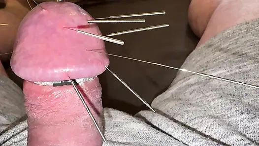 Yedi uzun iğne ve orgazm!