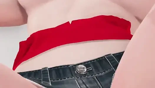 Sulu pawg dildo ve sikiş makinesinde zıplıyor