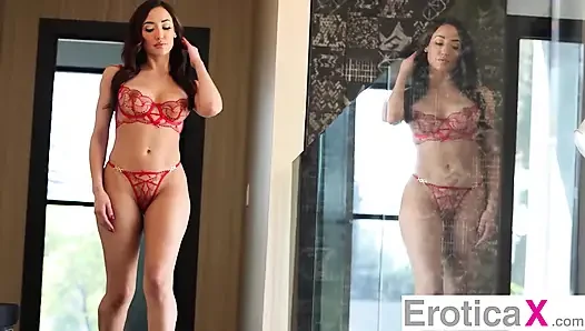 Eroticax - chloe amour romantik şehvetli seks sırasında büyük memeler ve göt sallama