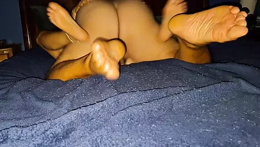 I use my girlfriend's mature wet pussy and fill it with my cum