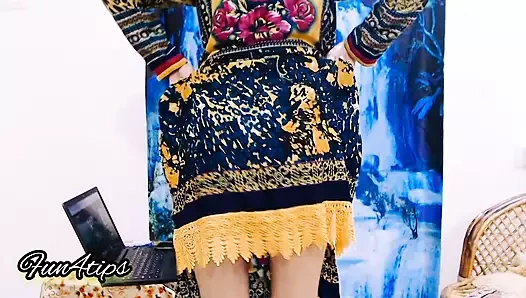 Dik milf yok bir şerit dans içinde ona oda