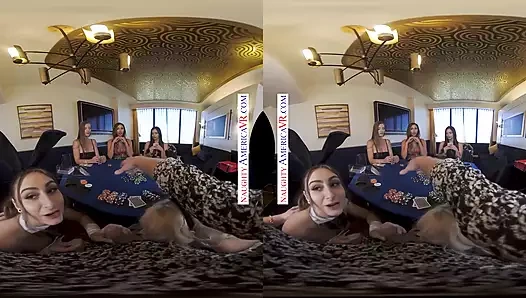 Hayranları gianna dior, violet starr ve kenzie love profesyonel poker oyuncusunu sikmeye geldi