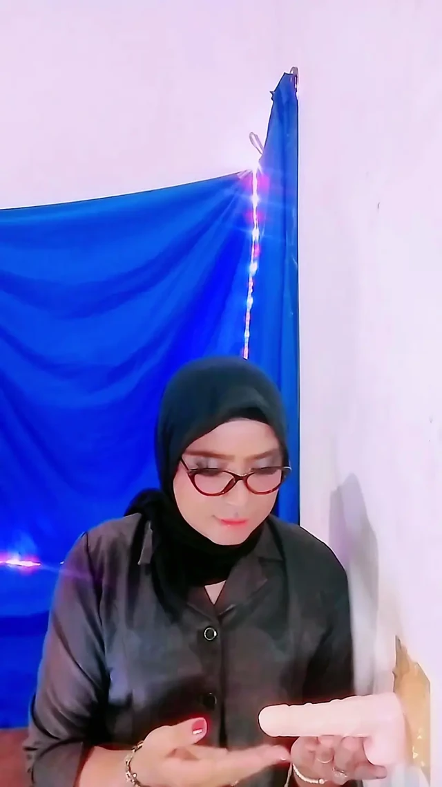 Hijab Teacher Checks and Disciplines Student's Cock