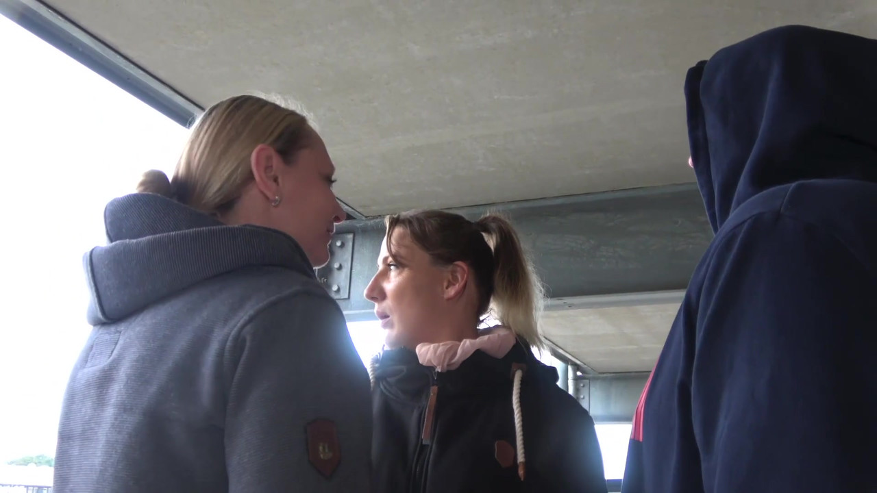 Parking garage escalation! This tail is ours! Thank you for your help in any way!