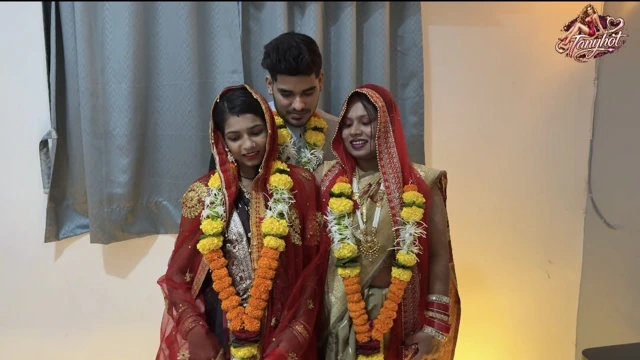 Aksha and Sanjana got married to Aman and Aman took them home and they had physical relations on the night of the wedding.