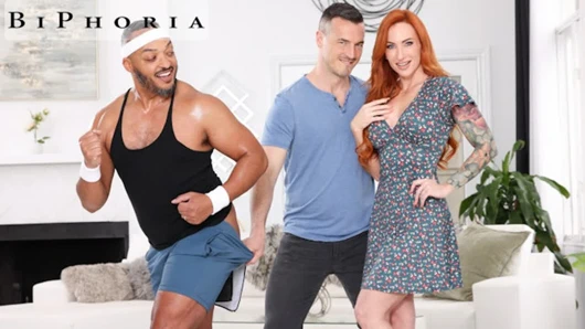 Kızıl saçlı orta yaşlı seksi kadın takws yarağı ve komşuların büyük yarağı