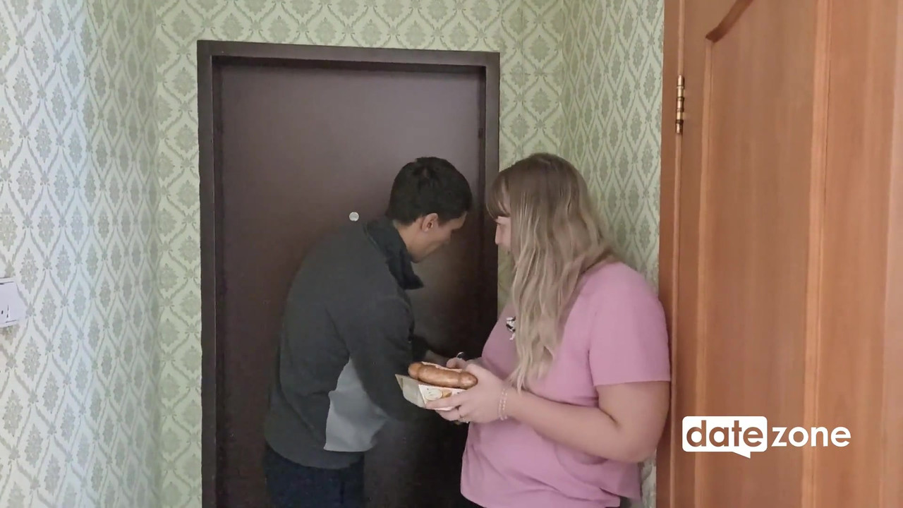 Beautiful BBW enjoys a young big cock