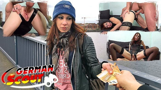 Alman izci - model işinde zencefil genç lana için kaba anal
