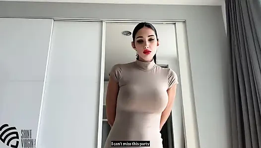 Üvey kız üvey babasına partiye gitmesini istiyor