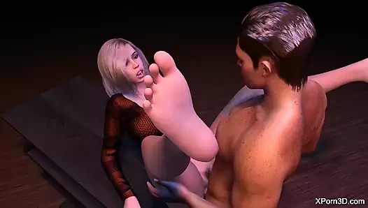 3 boyutlu büyük memeli sarışın hatun sikişiyor