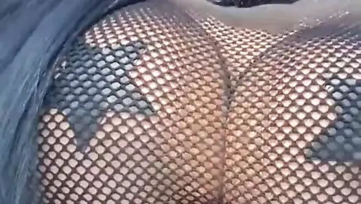 anal kraliçe içinde file çorap olmadan külot ve sutyen gösterilen vücut