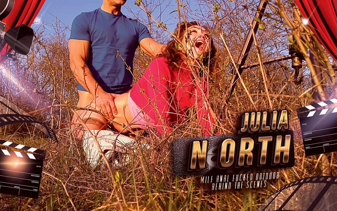 Orta yaşlı seksi kadın Julia North'un kamera arkası açık havada grand canyon prag'da sikiliyor