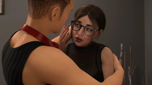 Kız arkadaş ev sahibiyle biraz eğleniyor