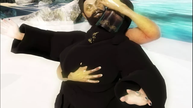 Burqa ve tesettürlü kayıp şişman Arap Müslüman kızların adası