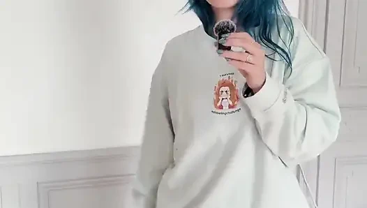 Yeni spor kıyafetlerimi deniyorum - Fransız seksi denemesi