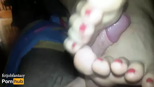 Güzel evli kadın ayakları mükemmel ayakla muamele, ayakla muamele ve tek başına muamele