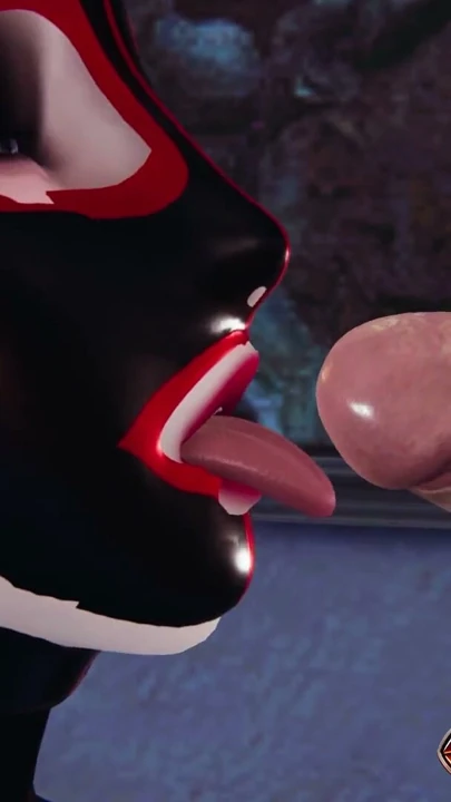 Lateks Fetiş Kızı 3D Hentai - Ağzına Boşalma, Lateks Eldiven Elle Mastürbasyon ve Glans Dil Boşalması | Bölüm 1