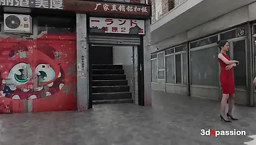 Seksi Çin Mahallesi kızı sertleşiyor... Ve gitmeni istemiyor.