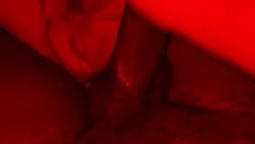 Stepsister plays with my bbc while we're home alone and I cum all over her tits