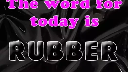 Bugünün sözü kauçuk