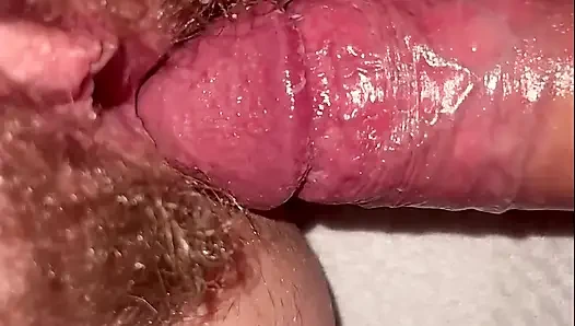 Compilation - Fucking my young stepsister's hairy pussy - Close-up