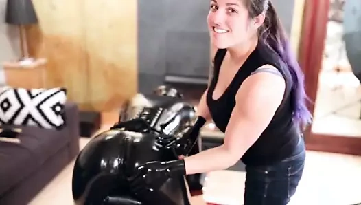 baştan ayağa lateks şaplak