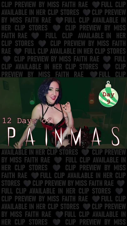 ДЕНЬ 9 - 12 ДНЕЙ БОЛЬМАС - Рождественская пытка члена и боль игра рабыни задания мисс Faith Rae