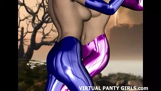 Ellerini dijital eğrilerimde yukarı ve aşağı ov