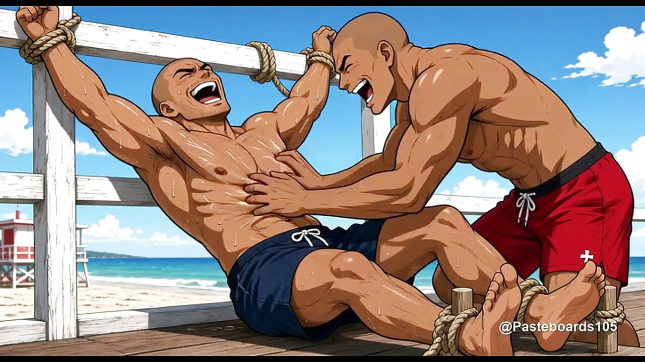 Cankurtaran Kulesi Korkuluğuna Bağlı - Çıplak Ellerle Ayak Tabanları ve Koltuk Altları (2D Anime)