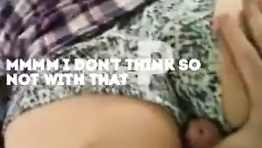 Sevgilime beni bir daha asla becermeyeceğini söylemek sadece izleyebilir