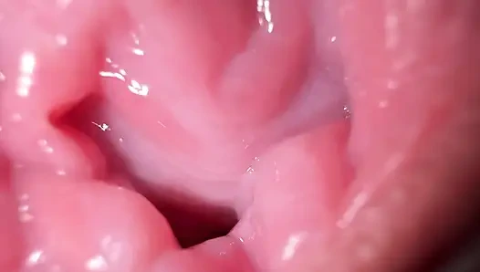 Yakın çekim geniş amcık yayma ve edepsiz konuşma, seksi mia seninle boşalmak istiyor