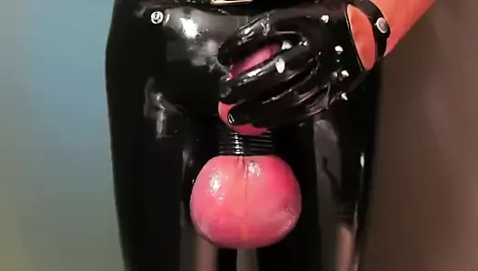 Kauçuk büyük şişman topları ile cumming